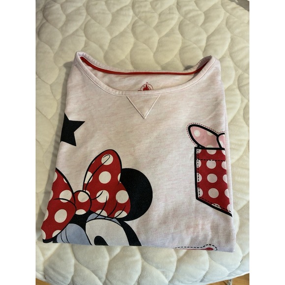 Disney Parks Minnie Mouse Pink Nightshirt XS –‎ Cute Graphic Sleep Tee - Picture 3 of 7
